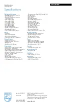 Preview for 3 page of Philips CD2901B Specifications