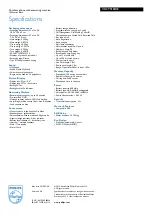 Preview for 3 page of Philips CD2951B Specifications