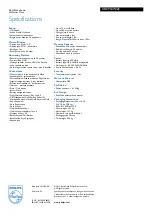 Preview for 3 page of Philips CD2954W Specifications