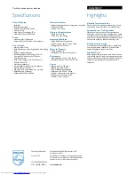 Preview for 2 page of Philips CD4453B Specifications