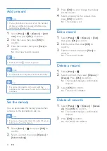 Preview for 22 page of Philips CD4852B User Manual