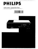 Philips CD601 User Manual preview