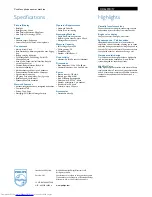 Preview for 2 page of Philips CD6451B Specifications