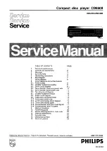 Philips CD850II Service Manual предпросмотр