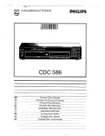 Preview for 1 page of Philips CDC 586 User Manual