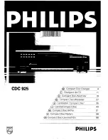 Philips CDC 925 User Manual preview