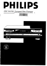 Предварительный просмотр 1 страницы Philips CDC741 User Manual