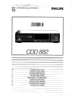 Philips CDD 882 User Manual preview