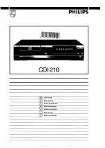 Philips CDI 210 User Manual предпросмотр