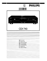 Philips CDI 740 User Manual preview