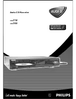 Philips CDR-700 User Manual preview