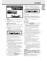 Preview for 21 page of Philips CDR-775 Instructions For Use Manual