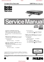 Preview for 1 page of Philips CDR-778 Service Manual