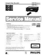 Philips CDR 785 Service Manual предпросмотр