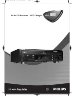 Philips CDR-800 Manual preview