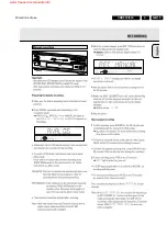 Предварительный просмотр 15 страницы Philips CDR570 Service Manual