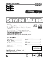 Philips CDR600/00/17 Service Manual preview