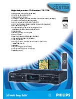 Philips CDR770/00 Specifications preview