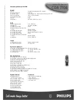 Preview for 2 page of Philips CDR770/00 Specifications