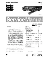 Philips CDR779 Service Manual preview