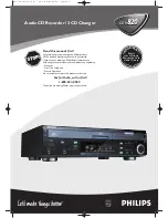 Preview for 1 page of Philips CDR820 User Manual