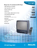 Preview for 1 page of Philips CDV19BPH Specifications