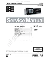 Предварительный просмотр 1 страницы Philips CE120/55 Service Manual