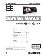 Предварительный просмотр 1 страницы Philips CE130/55 Service Manual