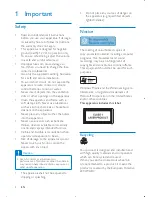 Предварительный просмотр 3 страницы Philips CE130 User Manual