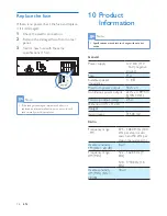 Предварительный просмотр 18 страницы Philips ce133 User Manual