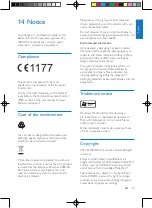 Preview for 20 page of Philips CE135BT/10 User Manual