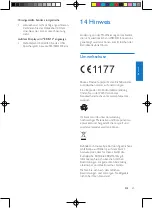 Предварительный просмотр 63 страницы Philips CE135BT User Manual