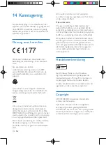 Предварительный просмотр 104 страницы Philips CE135BT User Manual