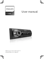 Предварительный просмотр 1 страницы Philips CE233 User Manual