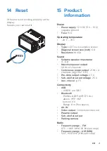 Предварительный просмотр 22 страницы Philips CE600N User Manual