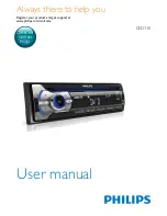 Предварительный просмотр 1 страницы Philips CED110 User Manual