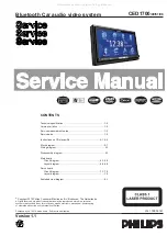 Preview for 1 page of Philips CED1700 Service Manual