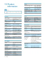 Preview for 42 page of Philips CED1900BT User Manual