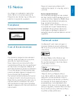 Preview for 45 page of Philips CED1900BT User Manual