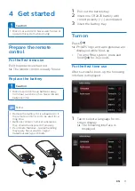 Предварительный просмотр 12 страницы Philips CED1910BT User Manual