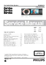 Preview for 1 page of Philips CED229/98 Service Manual