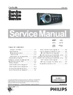 Предварительный просмотр 1 страницы Philips CED230 Service Manual