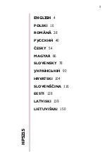 Preview for 1 page of Philips Cellesse HP5215 Manual