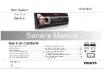 Предварительный просмотр 1 страницы Philips CEM1100/00 Service Manual