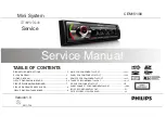 Предварительный просмотр 1 страницы Philips CEM151 Service Manual