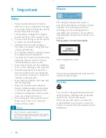 Предварительный просмотр 3 страницы Philips CEM210 User Manual