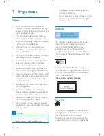 Предварительный просмотр 3 страницы Philips CEM2100/00 User Manual