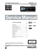 Предварительный просмотр 1 страницы Philips CEM220/51 Service Manual