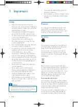 Предварительный просмотр 3 страницы Philips CEM2250/98 User Manual