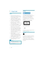 Предварительный просмотр 3 страницы Philips CEM250 User Manual